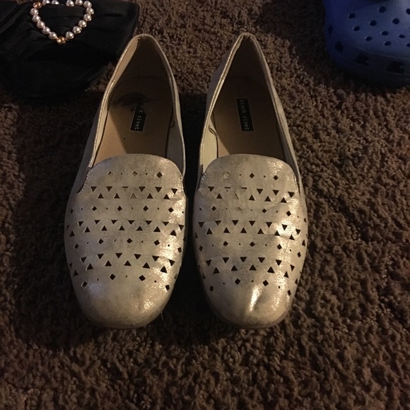 Black Rivet Shoes Gold Flats Poshmark